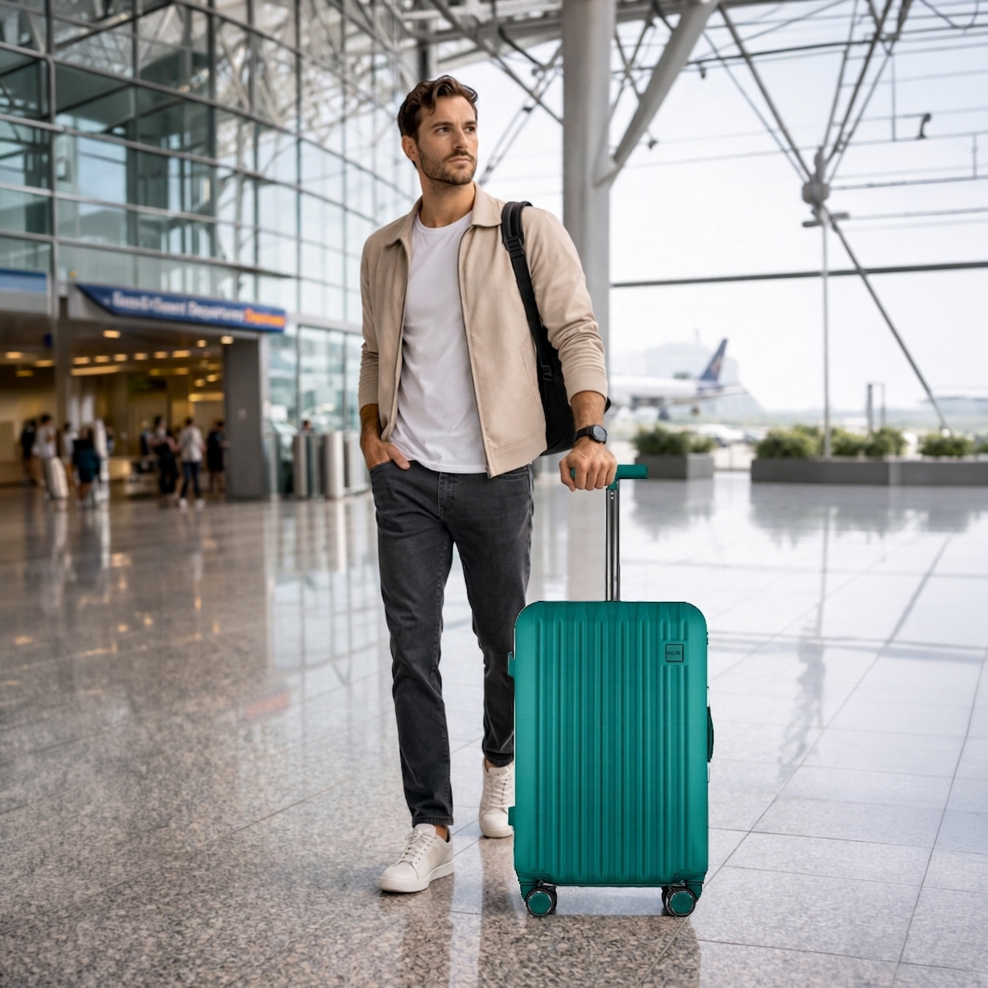 Kirei Forest Green Luggage